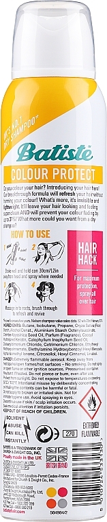 Сухой шампунь для окрашенных волос - Batiste Colour Protect Dry Shampoo — фото N2
