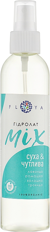 Гідролат "Mix" для сухої й чутливої шкіри - Floya — фото N5