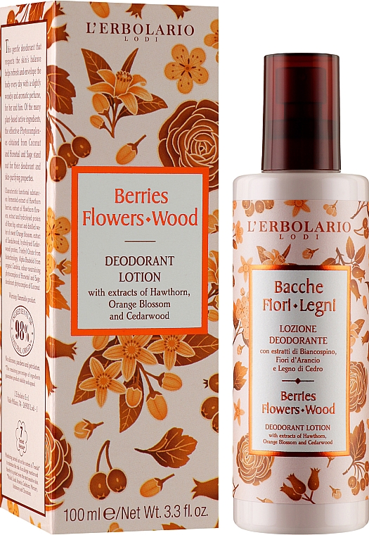 Лосьйон-дезодорант «Сади Ломбардії» - L'Erbolario Berries Flower Wood Deodorant Lotion — фото N2