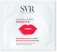 Відновлювальна, заспокійлива та розгладжувальна маска для губ - SVR Cicavit+ Repairing Soothing Smoothing Lip Mask — фото N1