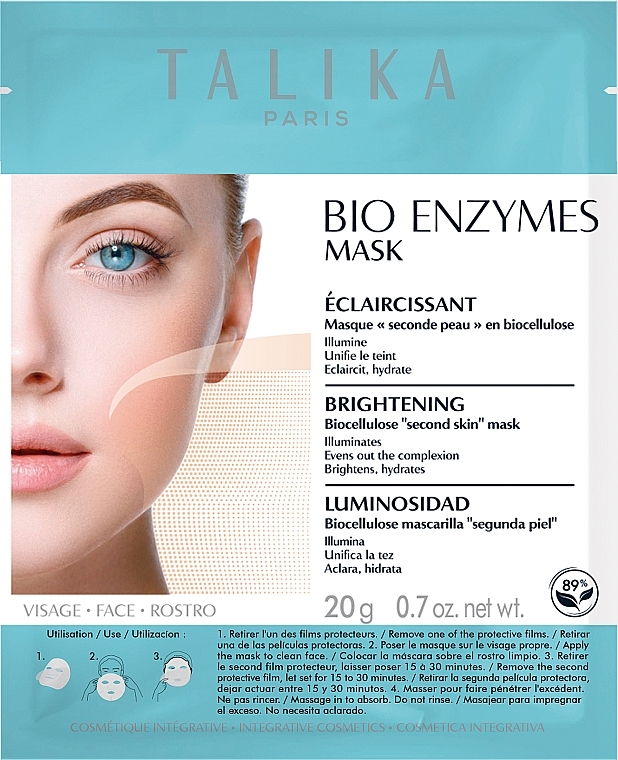 Освітлювальна маска для обличчя - Talika Bio Enzymes Brightening Mask — фото N1