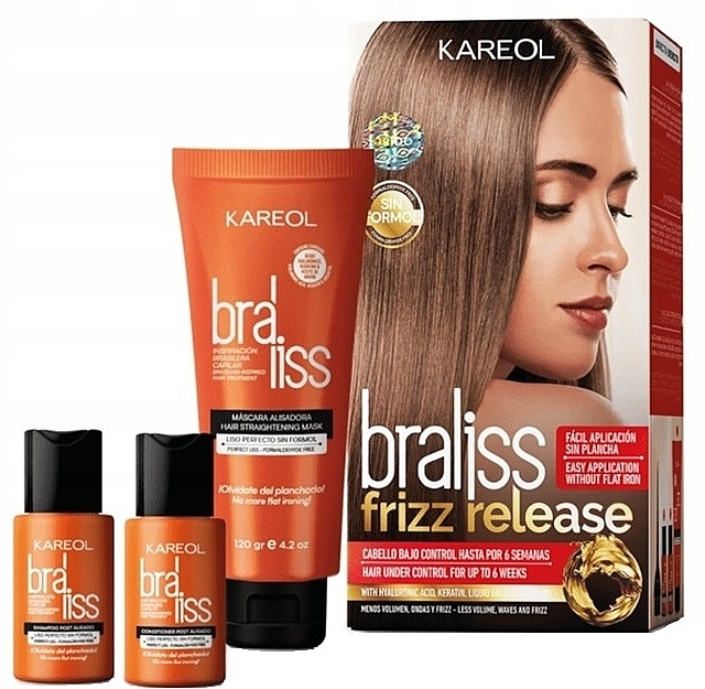 Набор для выпрямления волос - Kareol Braliss Frizz Release Kit — фото N1