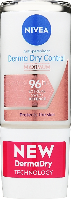 Кульковий дезодорант - NIVEA Derma Dry Control Maximum Antiperspirant — фото N9