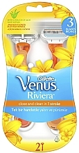 Парфумерія, косметика Набір одноразових станків - Gillette Venus Riviera