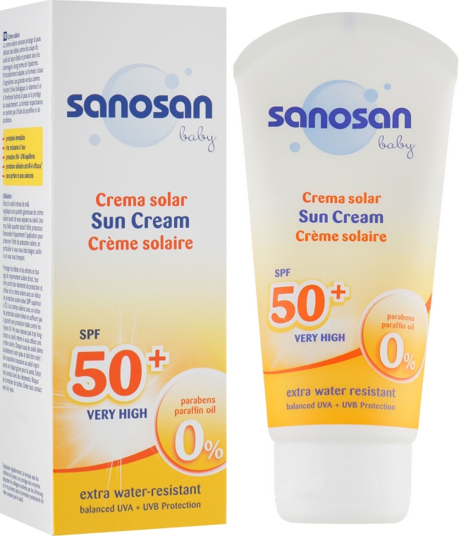 Дитячий сонцезахисний крем - Sanosan Baby SPF 50 — фото N2