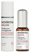 Двухшаговая система для лечения контагиозного моллюска - Sesderma Laboratories Moluvir Topical Treatment Molluscum Contagiosum Step 1: Mist / Step 2: Serum — фото N2