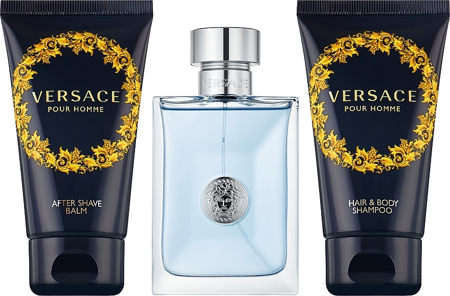 Versace Pour Homme - Набір (edt/50ml + sh/gel/50 ml + ash/balm/50 ml) — фото N2