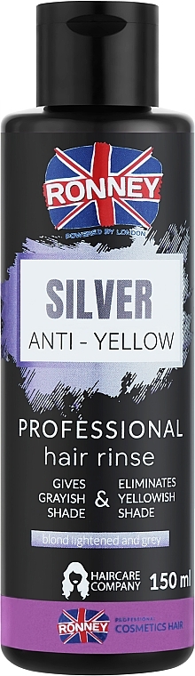 Ополаскиватель для волос - Ronney Professional Blue Platinum Hair Rinse Silver — фото N1