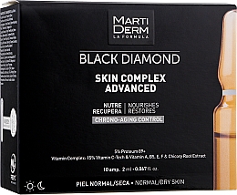 Ампули для обличчя для нормальної й сухої шкіри - MartiDerm Black Diamond Skin Complex Advanced — фото N4