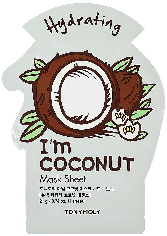 Листова маска для обличчя - Tony Moly I'm Coconut Mask Sheet — фото N1