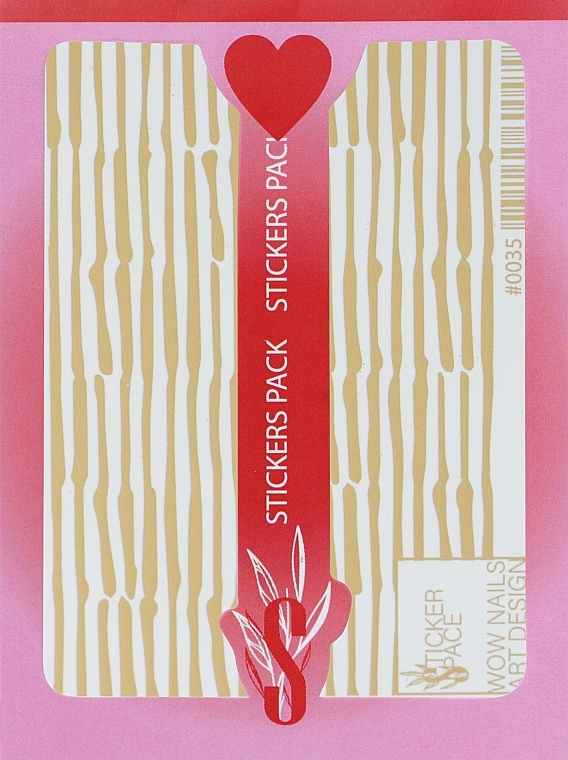 Дизайнерські наклейки для нігтів "Foil 0035" - StickersSpace  — фото N1