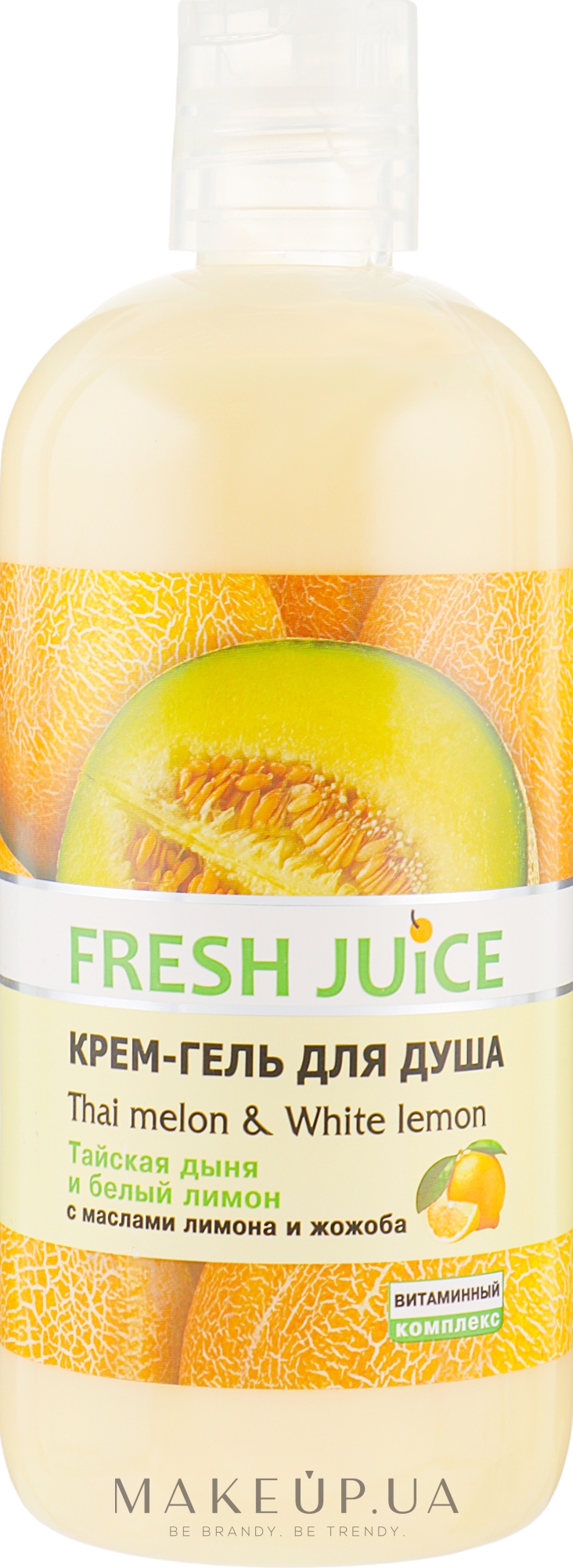 Крем-гель для душа "Тайская дыня и Белый лимон" - Fresh Juice Thai Pleasure Thai Melon & White Lemon — фото 500ml