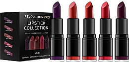 Духи, Парфюмерия, косметика Набор из 5 помад для губ - Revolution Pro 5 Lipstick Collection Noir