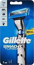 Парфумерія, косметика Станок для гоління - Gillette Mach 3 Turbo