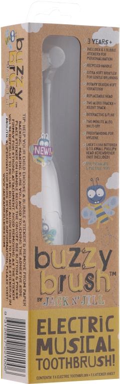 Детская электрическая зубная щетка "Buzzy Brush" - Jack N' Jill — фото N2