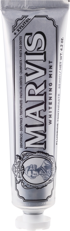 Отбеливающая зубная паста с ксилитолом - Marvis Whitening Mint + Xylitol — фото N5