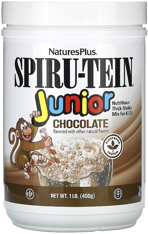 Детский напиток со вкусом шоколада - NaturesPlus Spiru-Tein Junior — фото N1