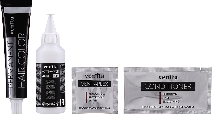Фарба для волосся - Venita Plex Protection System Permanent Hair Color