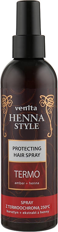 Спрей для укладки волос с термозащитой до 250 ° C - Venita Henna Style Protecting Hair Spray