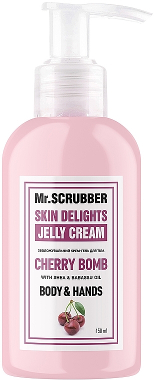 Зволожувальний крем-гель для тіла "Вишнева бомба" - Mr.Scrubber Body & Hands Cream — фото N1