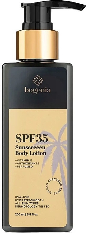 Сонцезахисний лосьйон для тіла - Bogenia Sunsceen Body Lotion SPF35 — фото N1