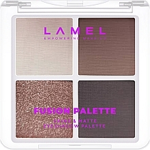 Парфумерія, косметика Палетка тіней для повік - LAMEL Make Up Fusion Palette Eyeshadow