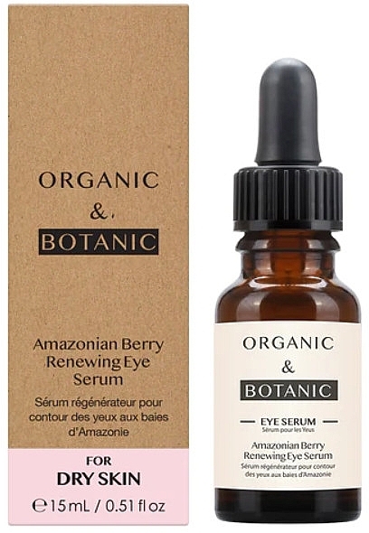 Відновлювальна сироватка для шкіри навколо очей - Organic & Botanic Amazonian Berry Renewing Eye Serum — фото N1