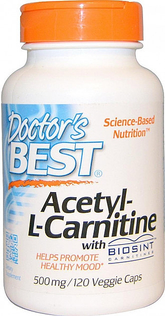 Аминокислота "Ацетил L-Карнитин", 500 мг - Doctor's Best Acetyl L-Carnitine — фото N2