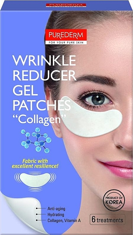 Гелевые патчи против морщин под глаза - Purederm Wrinkle Reducer Gel Patches — фото N1