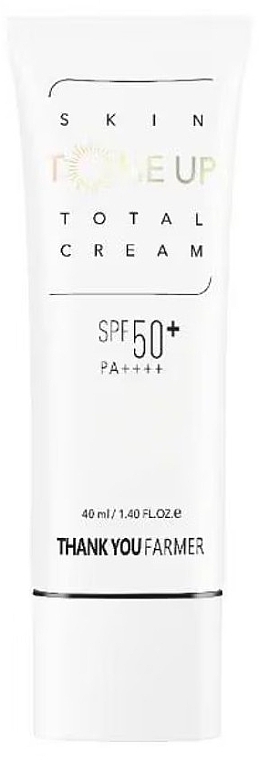 Крем-база для лица - Thank You Farmer Skin Tone Up Total Cream SPF50+ PA++++ — фото N1