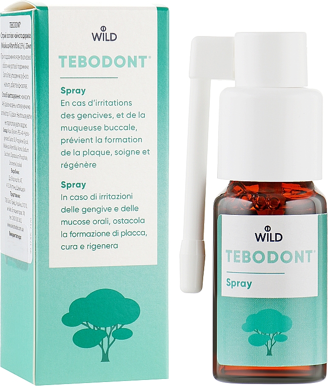 Спрей з маслом чайного дерева - Wild-Pharma Tebodont (Melaleuca Alternifolia) — фото N1