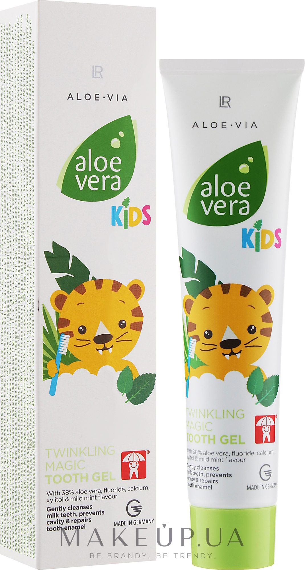 Дитяча зубна гель-паста для дітей від 0-6 років - LR Health & Beauty Aloe Via Kids Twinkling Magic Tooth Gel — фото 50ml