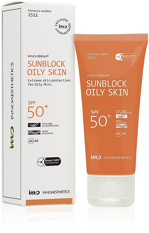 Сонцезахисний крем - Innoaesthetics Inno-Derma Sun Defense Oily Skin Spf 50 — фото N4
