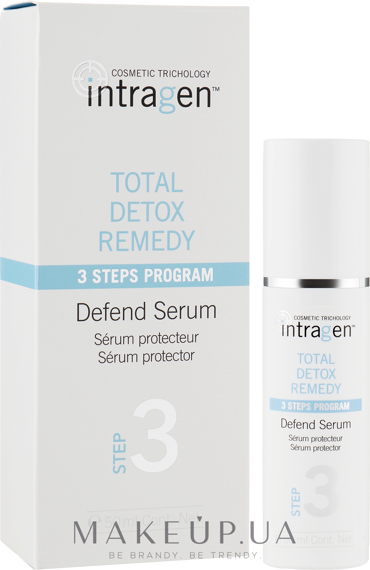 Защищающая сыворотка для волос - Revlon Professional Intragen Total Detox Remedy Defend Serum — фото 50ml