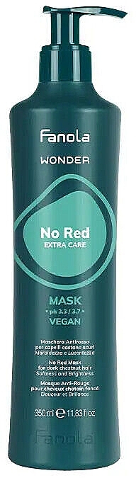 Маска для нейтралізації червоних відтінків - Fanola Wonder No Red Extra Care Mask — фото N1