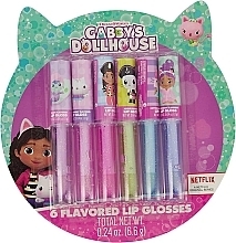 Парфумерія, косметика Набір блисків для губ - Gabby's Dollhouse 6 Piece Lip Gloss Clamshell