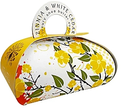 Подарункове мило "Цинія та білий кедр" - The English Soap Company Zinnia & White Cedar Gift Soap — фото N1
