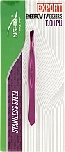 Духи, Парфюмерия, косметика Пинцет для бровей скошенный T.01PU, фиолетовый - Nghia Export Tweezers