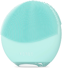 Двусторонний массажер для очищения лица - Foreo Luna 4 Mini Dual-Sided Facial Cleansing Massager Arctic Blue — фото N2