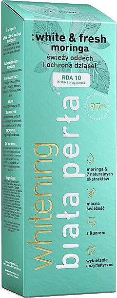 Зубная паста "Моринга" - Biala Perla White & Fresh Moringa Toothpaste — фото N1