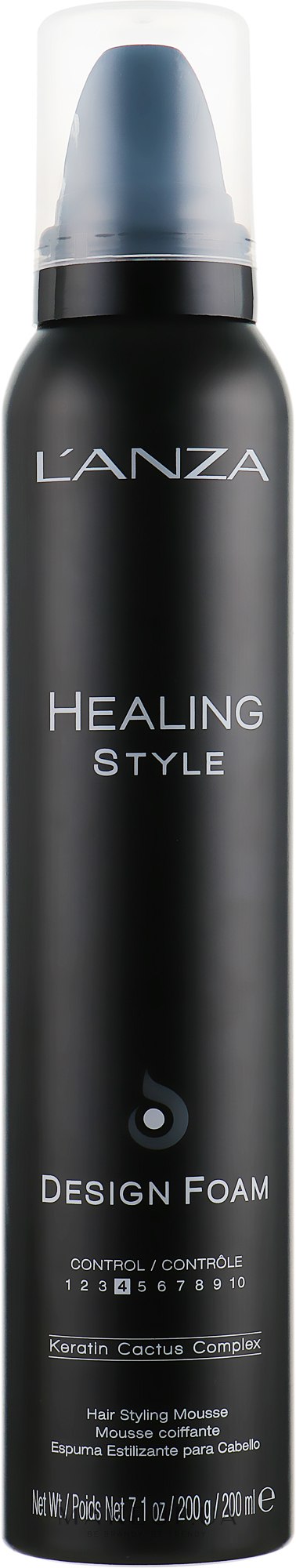Мус для укладання волосся - L'anza Healing Style Design Foam — фото 200ml