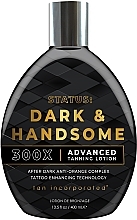 Лосьон для солярия для мужчин - Brown Sugar Status: Dark & Handsome 300X Advanced Tanning Lotion — фото N1