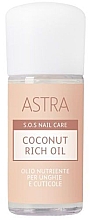 Духи, Парфюмерия, косметика Кокосовое масло для ногтей и кутикулы - Astra Make-up Sos Nails Care Coconut Rich Oil