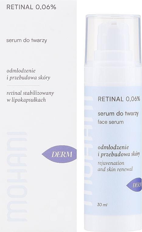 Антивікова сироватка для обличчя з ретиналем 0.06% - Mohani Rejuvenation And Skin Renewal Serum 0.06% — фото N1