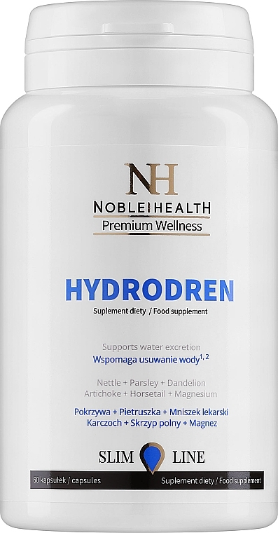 Комплекс харчових добавок - Noble Health Slim Line Hydrodren — фото N1