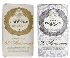 Набір - Nesti Dante Gold & Platinum Gift Set (soap/2x250g) — фото N1