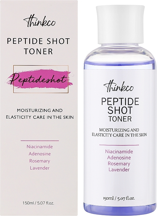 Тонер против морщин с пептидами для увядающей кожи - Thinkco Peptide Shot Toner — фото N2