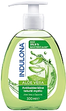 Антибактериальное жидкое мыло "Алоэ вера" - Indulona Aloe Vera Antibacterial Liquid Soap — фото N1