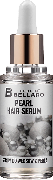Сироватка для сухого й пошкодженого волосся з екстрактом перлів - Fergio Bellaro Hair Serum Pearl — фото N1