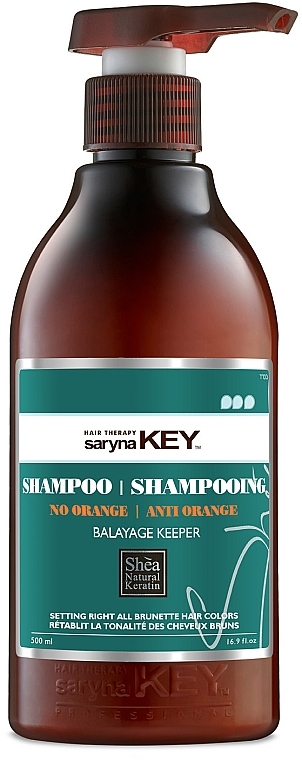 Шампунь для нейтралізації помаранчевого тону волосся - Saryna Key No Orange Shampoo — фото N1